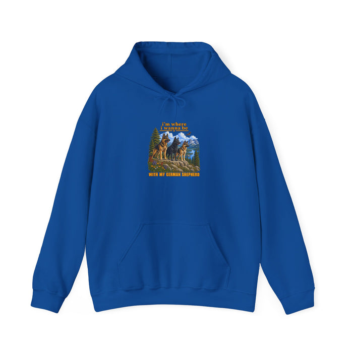 Hoodie - 'I’m Where I Belong' Mountain Bear Forest Graphic Hoodie