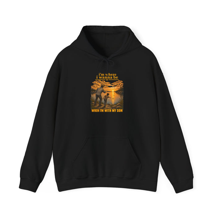 Hoodie: 'I'm a Grampa, What's Your Superpower?' Grandpa Retro Sunset Graphic Hoodie