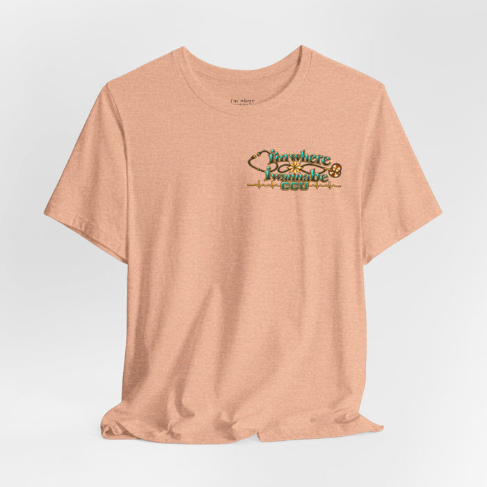 Nurse's CCU 'I'm Where I Wanna Be' Minimalist Tee