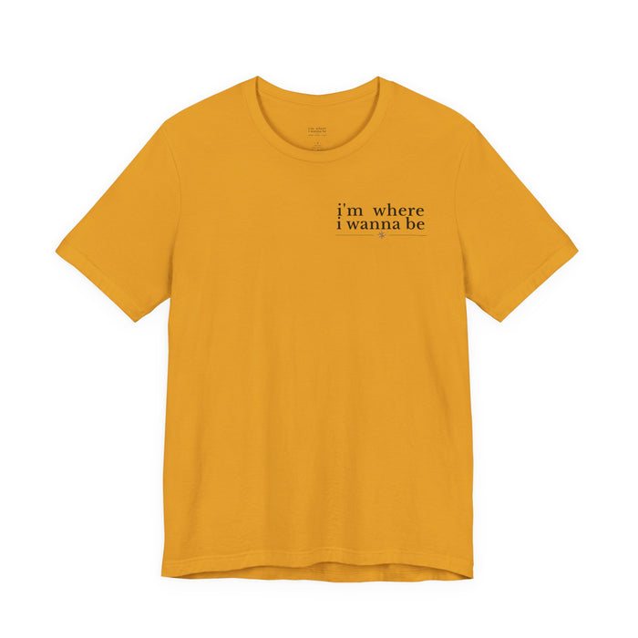 I'm Where I Wanna Be When I'm with my boyfriend Couple Beach T-Shirt – Romantic Sunset Tee