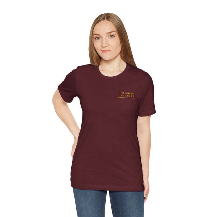 T‑Shirt — "I'm Where I Wanna Be When I'm With My Son" Sunset Lake Graphic Tee