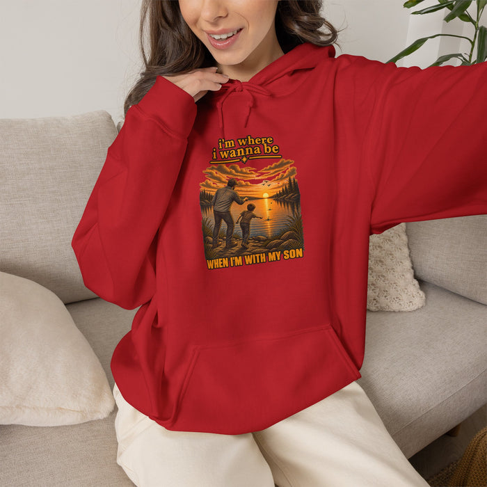 Hoodie: 'I'm a Grampa, What's Your Superpower?' Grandpa Retro Sunset Graphic Hoodie