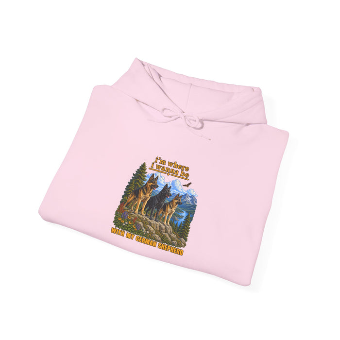 Hoodie - 'I’m Where I Belong' Mountain Bear Forest Graphic Hoodie