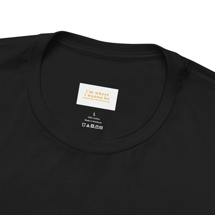 T‑Shirt — “I’m Where I Wanna Be When I’m With My Husband” Sunset Couple Graphic Tee