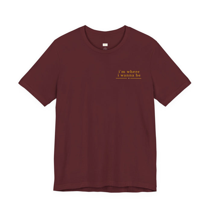 Family Tee — “I’m Where I Wanna Be When I’m With My Family” Sunset Graphic T-Shirt