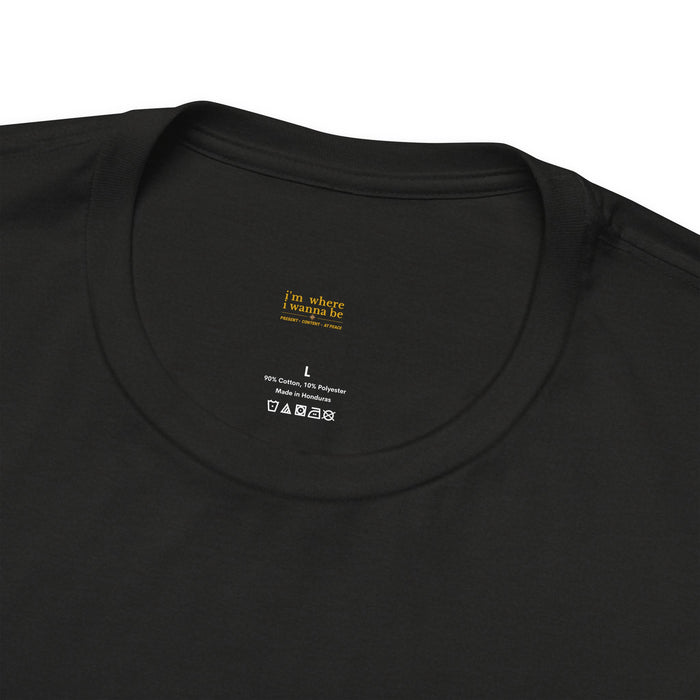 "i'm where i wanna be" Please do not disturb Relaxed Graphic Tee – Minimal Positive Vibes T-Shirt