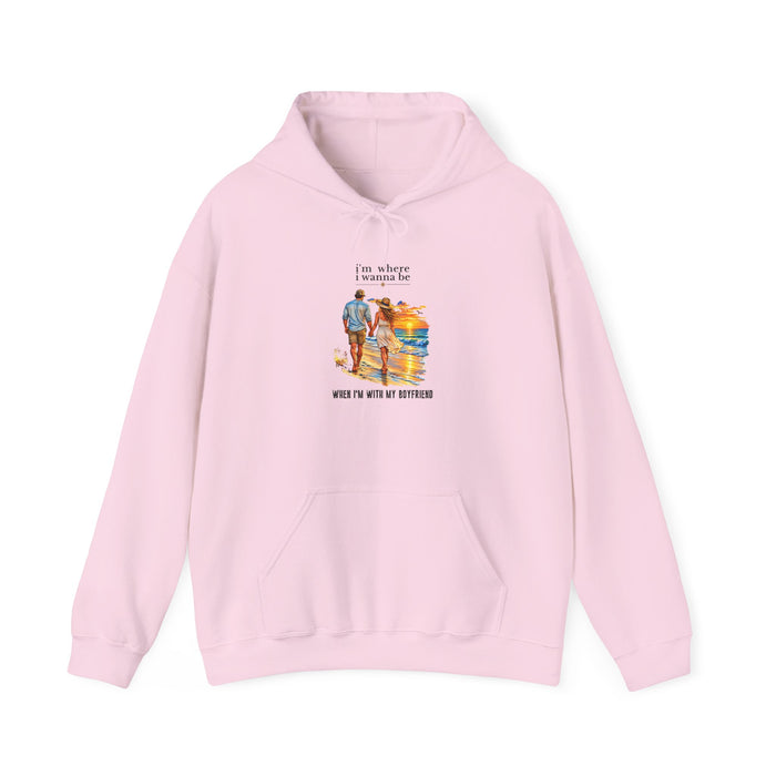 Beach Couple - "With My Boyfriend" Sunset Walk Sweatshirt