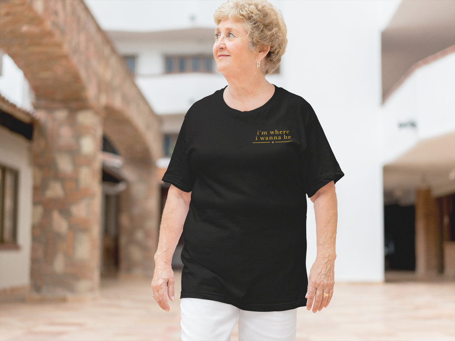 Grandmother T-Shirt — "I’m Where I Wanna Be When I'm With My Grandkids" Scenic Family Tee