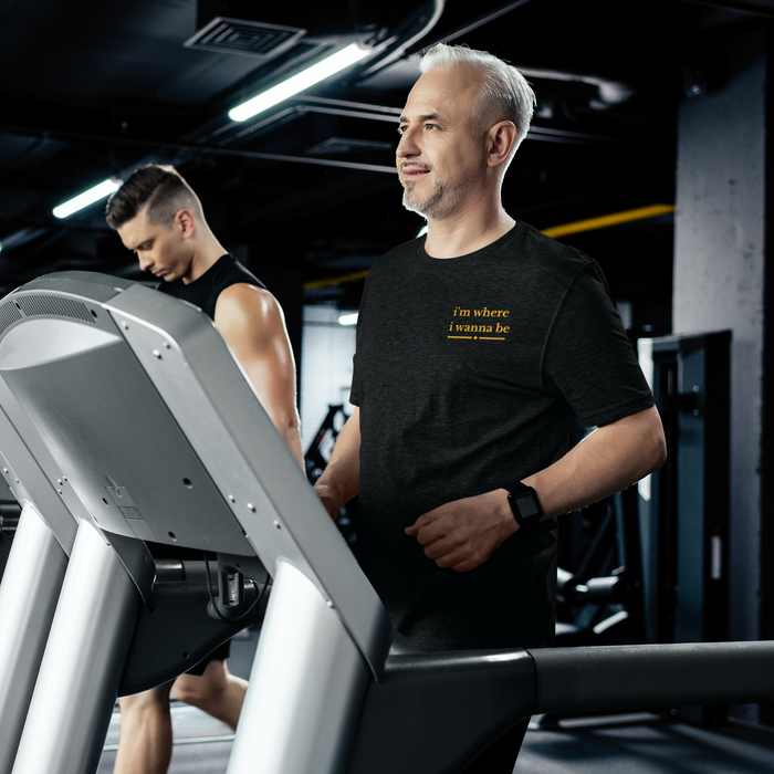 Gym Life Tee — “I’m Where I Wanna Be When I’m At The Gym” Fitness T‑Shirt