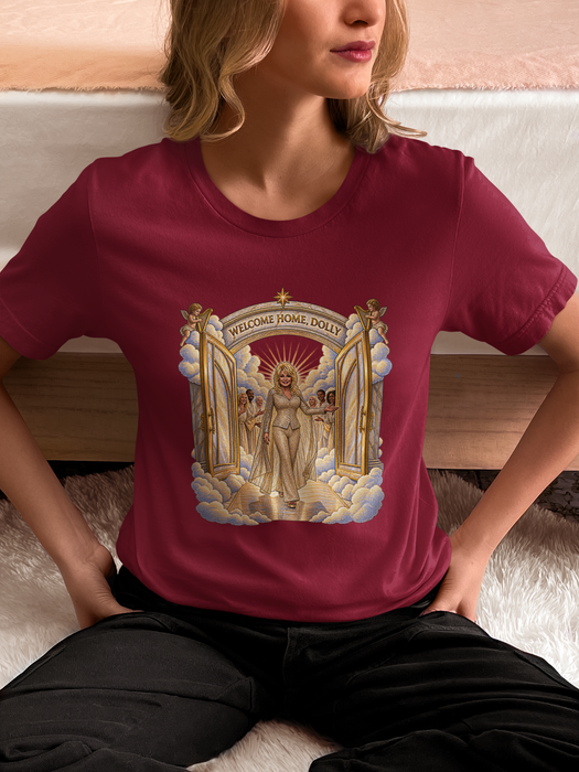 Dolly Parton Welcome Home Tee — Vintage Angelic Portrait T-Shirt