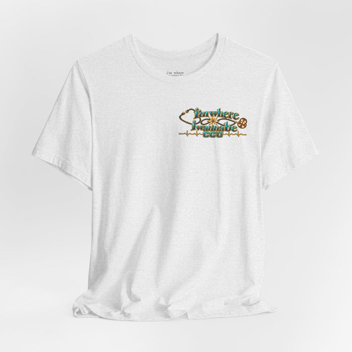 Nurse's CCU 'I'm Where I Wanna Be' Minimalist Tee