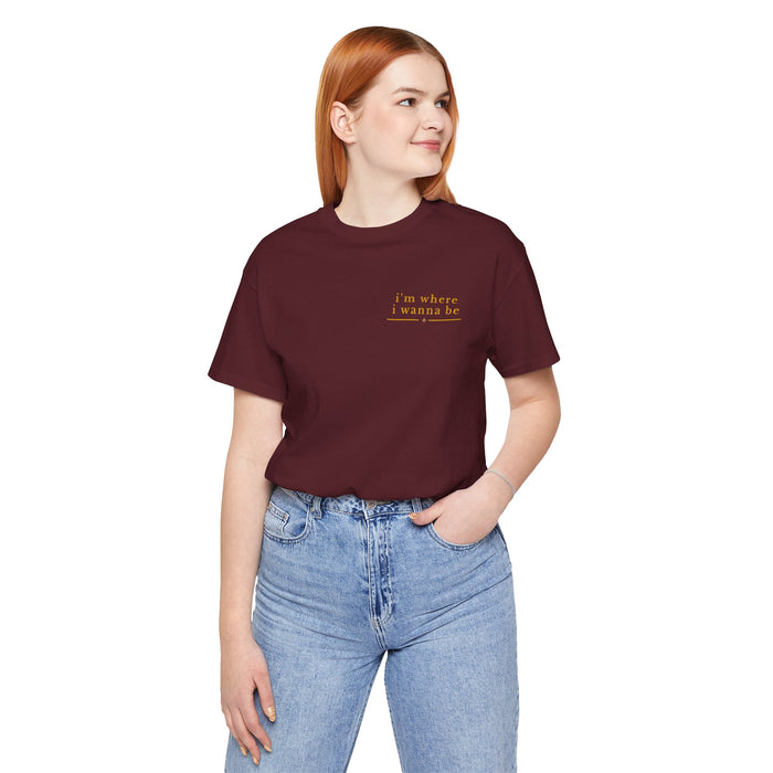 Grandmother T-Shirt — "I’m Where I Wanna Be When I'm With My Grandkids" Scenic Family Tee