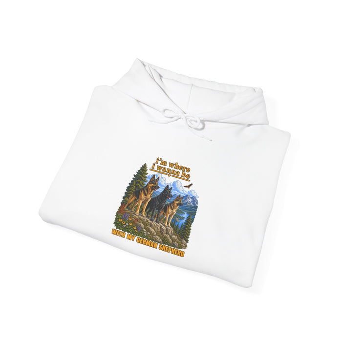 Hoodie - 'I’m Where I Belong' Mountain Bear Forest Graphic Hoodie