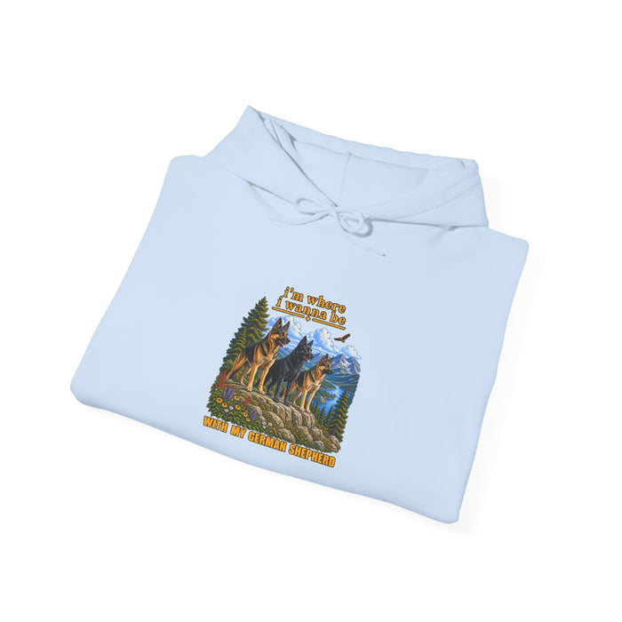 Hoodie - 'I’m Where I Belong' Mountain Bear Forest Graphic Hoodie