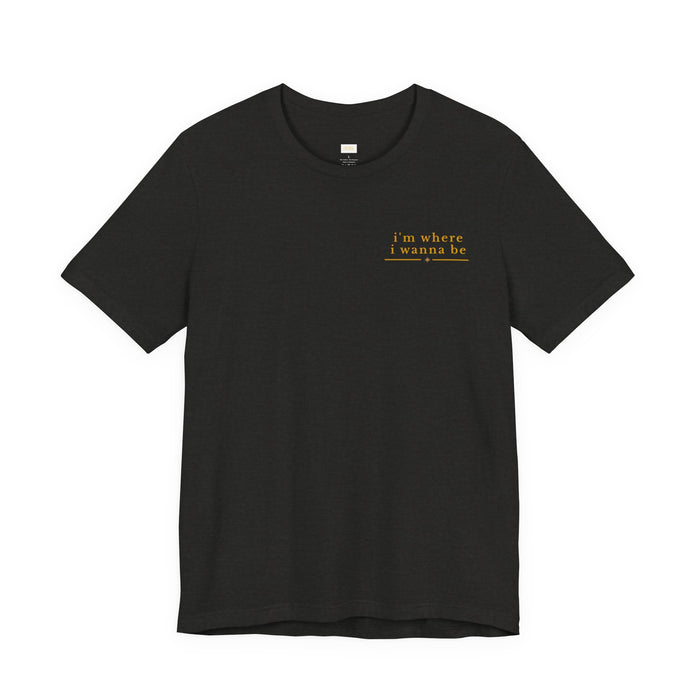 T‑Shirt — "I'm Where I Wanna Be When I'm With My Son" Sunset Lake Graphic Tee