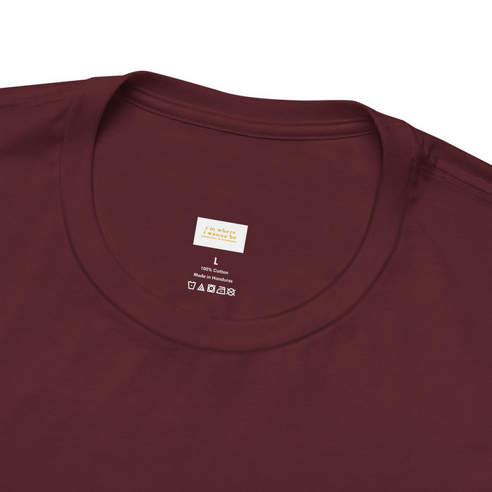 Beagle Lover T-Shirt — "I'm Where I Wanna Be When I'm With My Beagle" Autumn Crew Tee