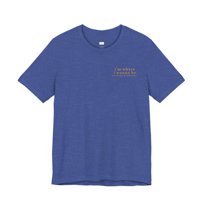 Grandmother T-Shirt — "I’m Where I Wanna Be When I'm With My Grandkids" Scenic Family Tee
