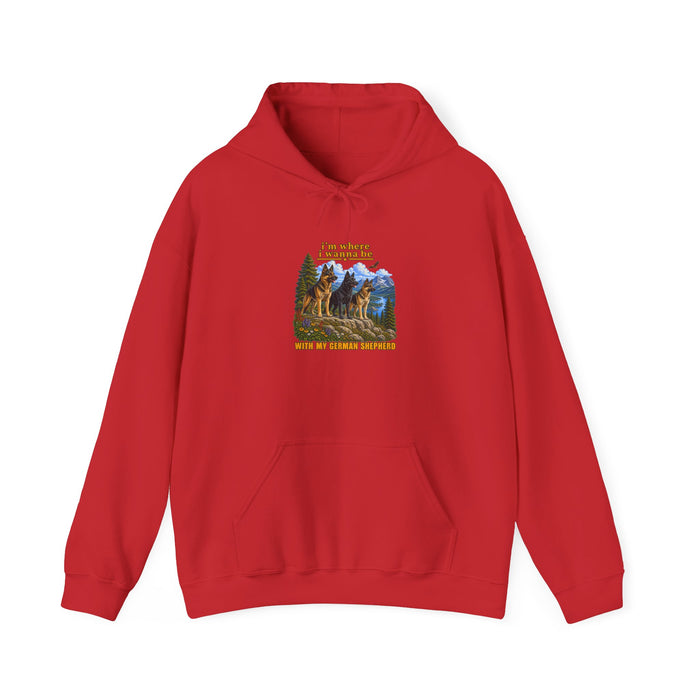 Hoodie - 'I’m Where I Belong' Mountain Bear Forest Graphic Hoodie