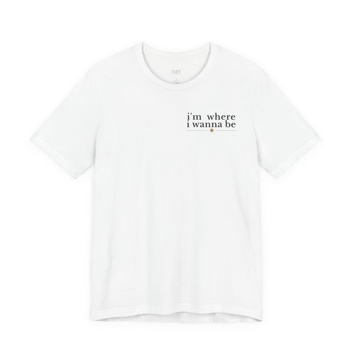 "I'm Where I Wanna Be" Beach Couple Graphic Tee (When I’m With My Girlfriend)