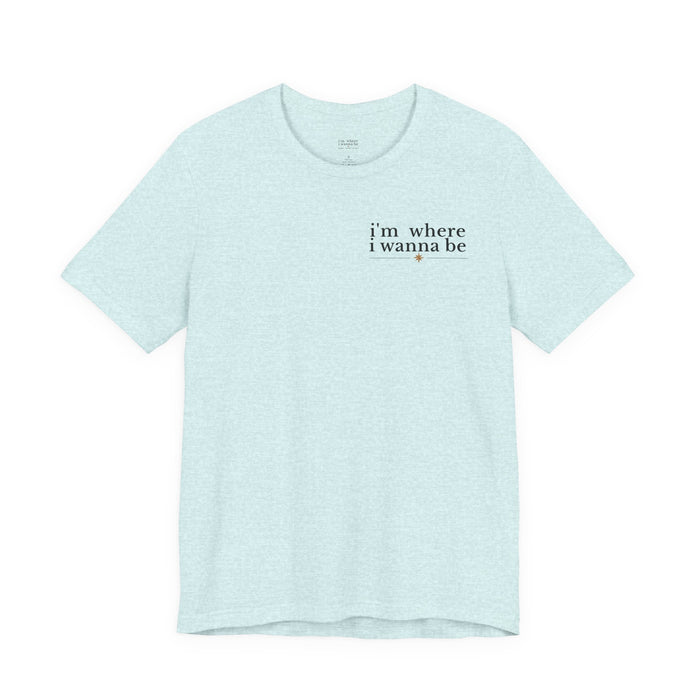 I'm Where I Wanna Be When I'm with my boyfriend Couple Beach T-Shirt – Romantic Sunset Tee