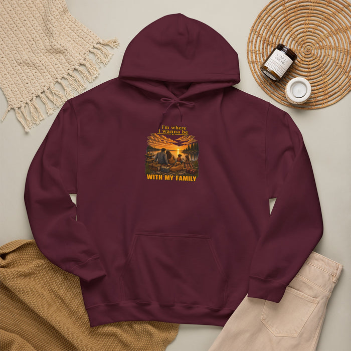 When I'm With My Family Graphic Hoodie