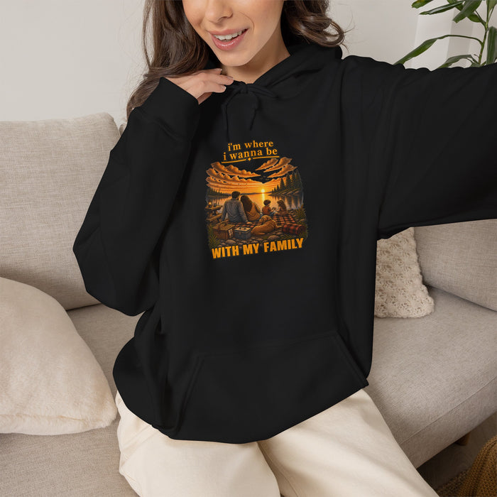 When I'm With My Family Graphic Hoodie